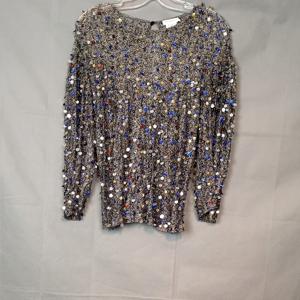 VINTAGE Dries Van Noten Luxury Sheer Knit Sparkle Sweater ***HOST PICK*** - Picture 6 of 14